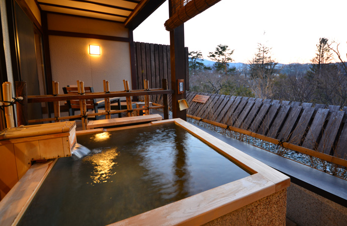 Japanese style room　with an open-air bath / Plus Anteroom type  
