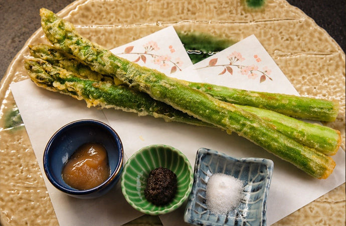 アスパラの天麩羅