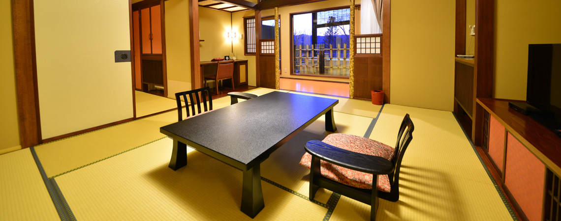 Japanese style room　with an open-air bath / Plus Anteroom type